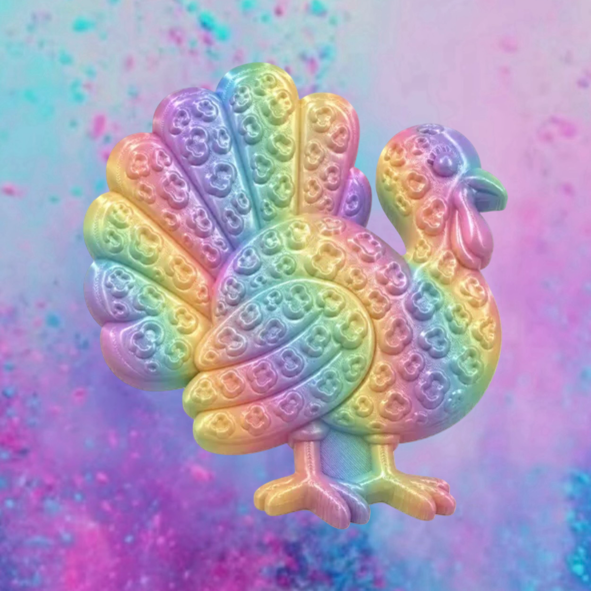 3D leopard print turkey freshie molds.