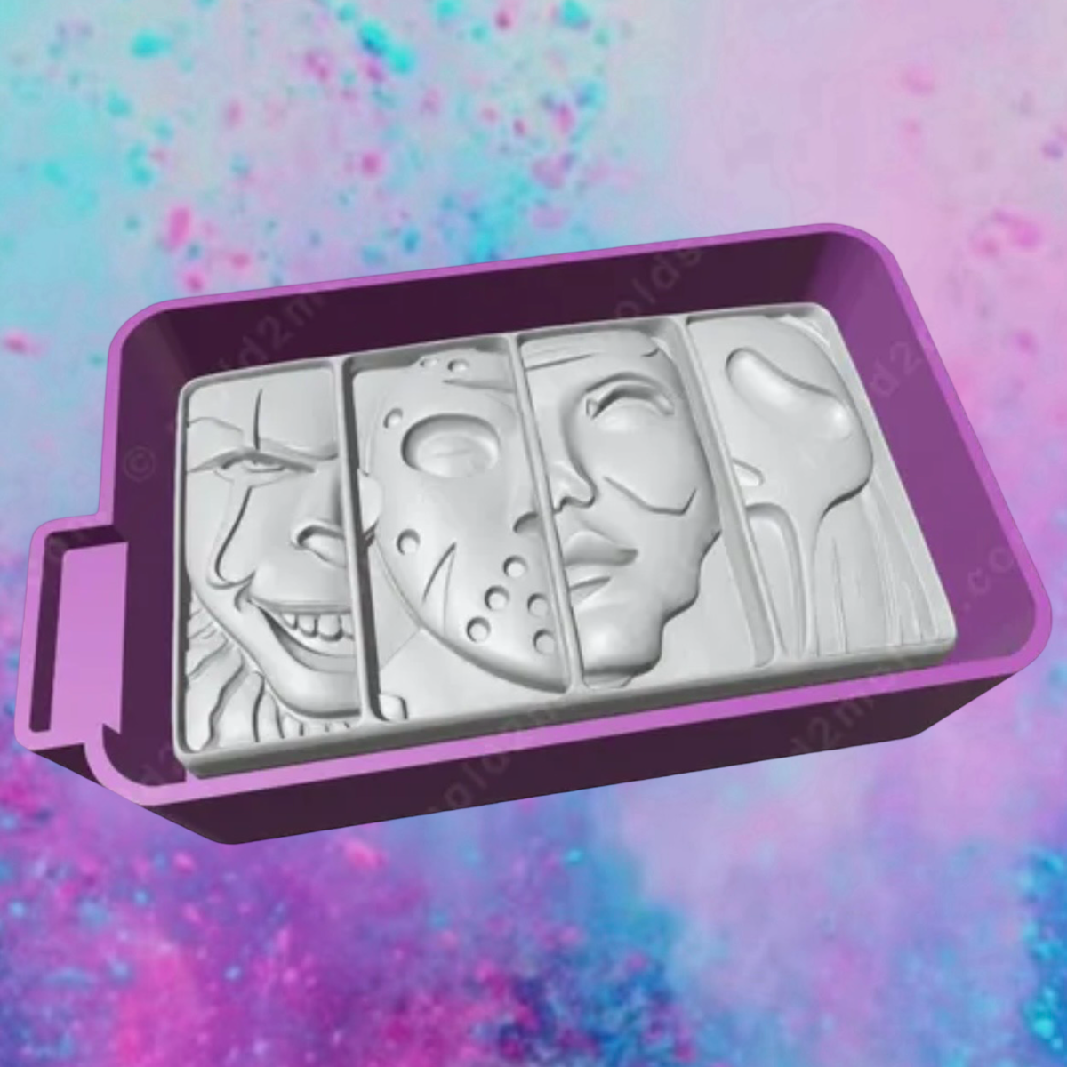 3D horror friends freshie molds.