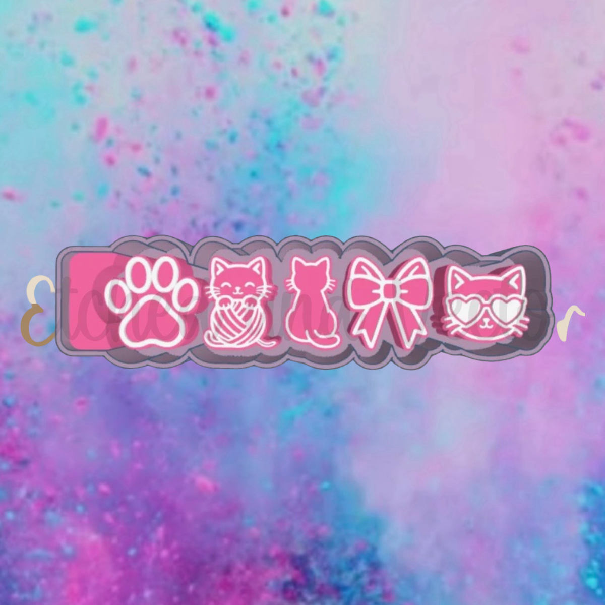 Cat car freshie charms mold