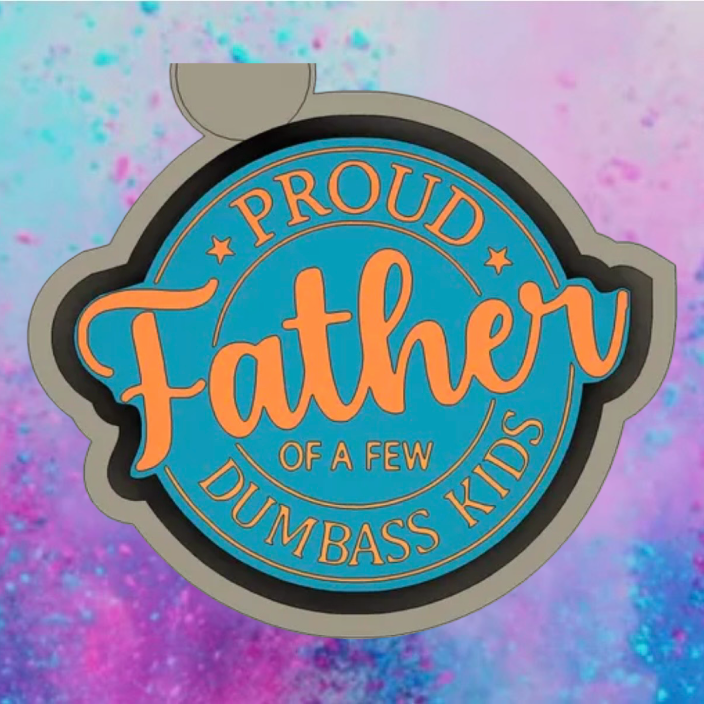 Proud father car freshie mold b