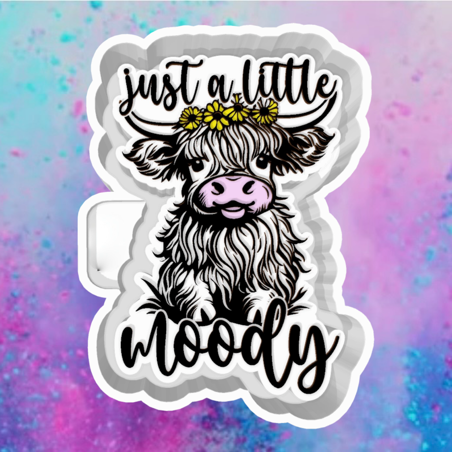 Just a Little moody car freshie mold.