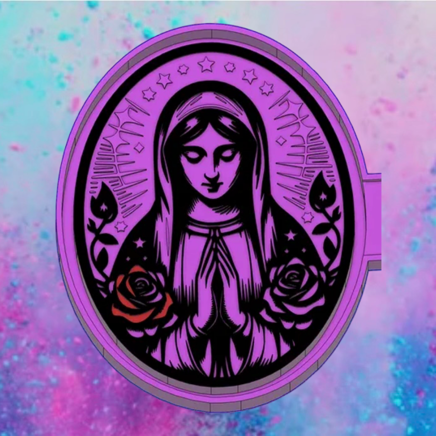 Virgin Mary car freshie mold.
