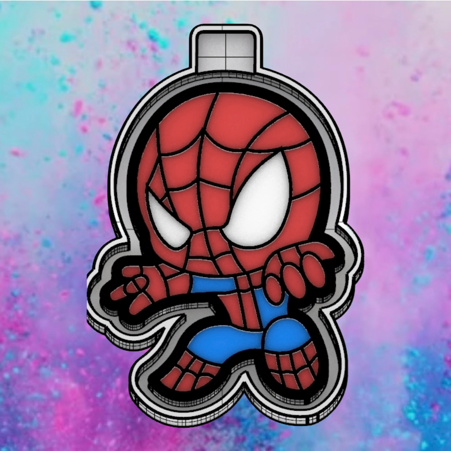 Spider-Man car freshie mold.