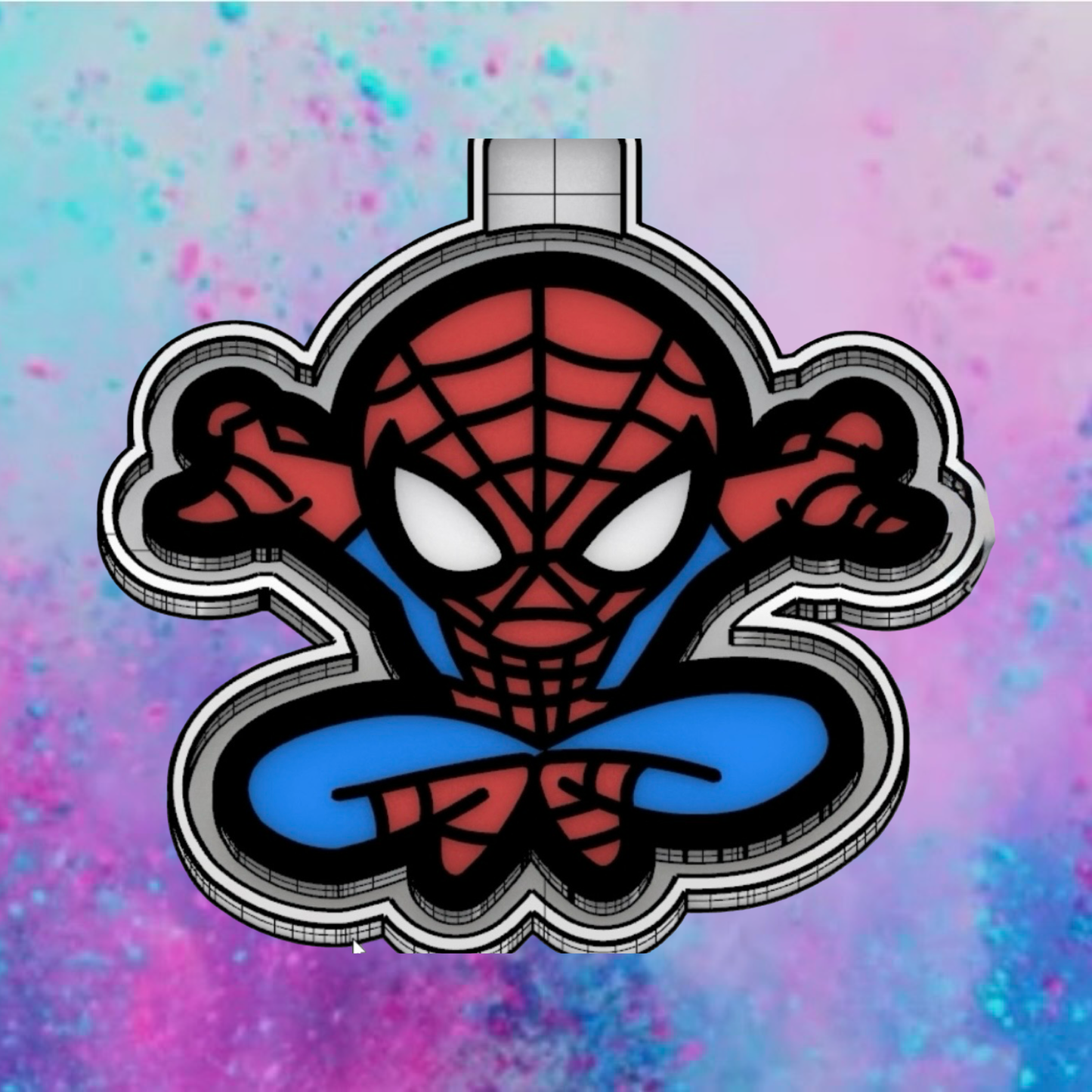 Spider-Man car freshie mold.