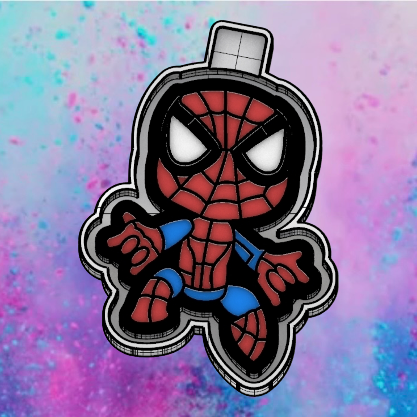 Spider-Man car freshie mold.