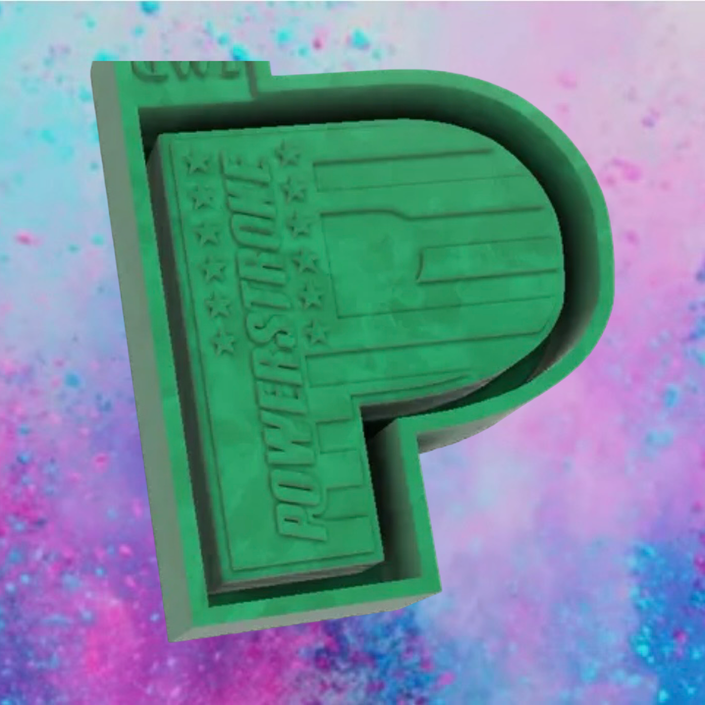 Powerstroke car freshie mold.