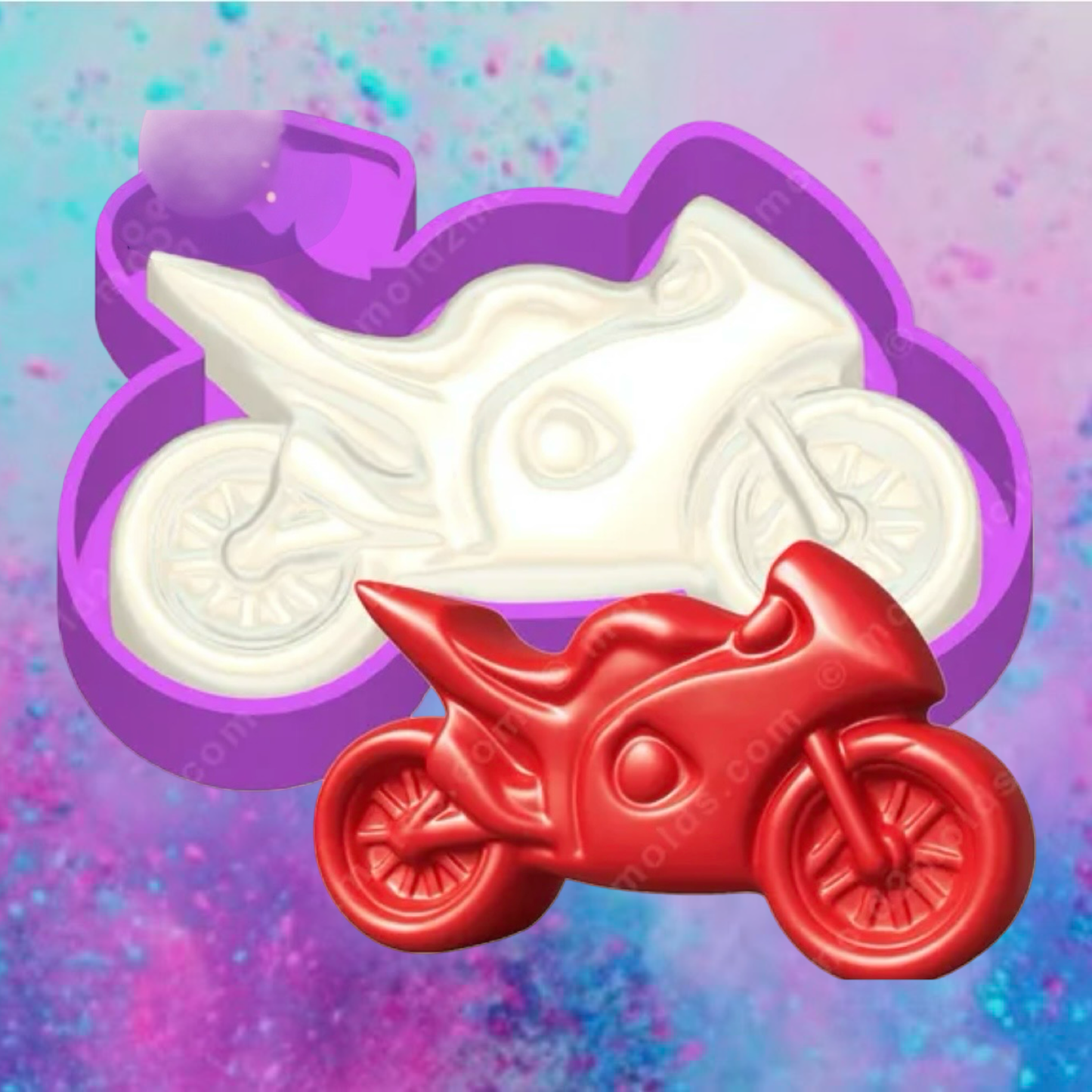3D print motorcycle car freshie mold b