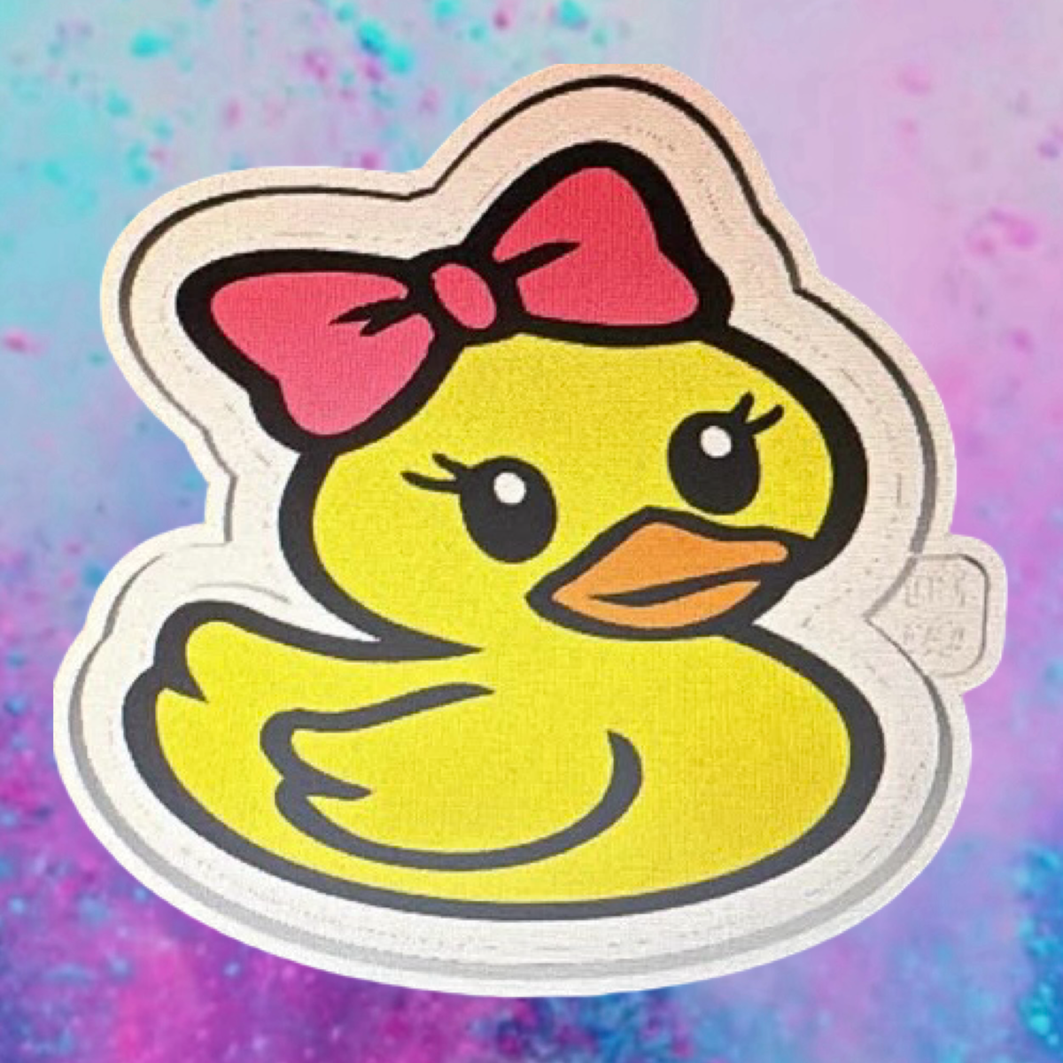 Duck with bow car freshie mold.
