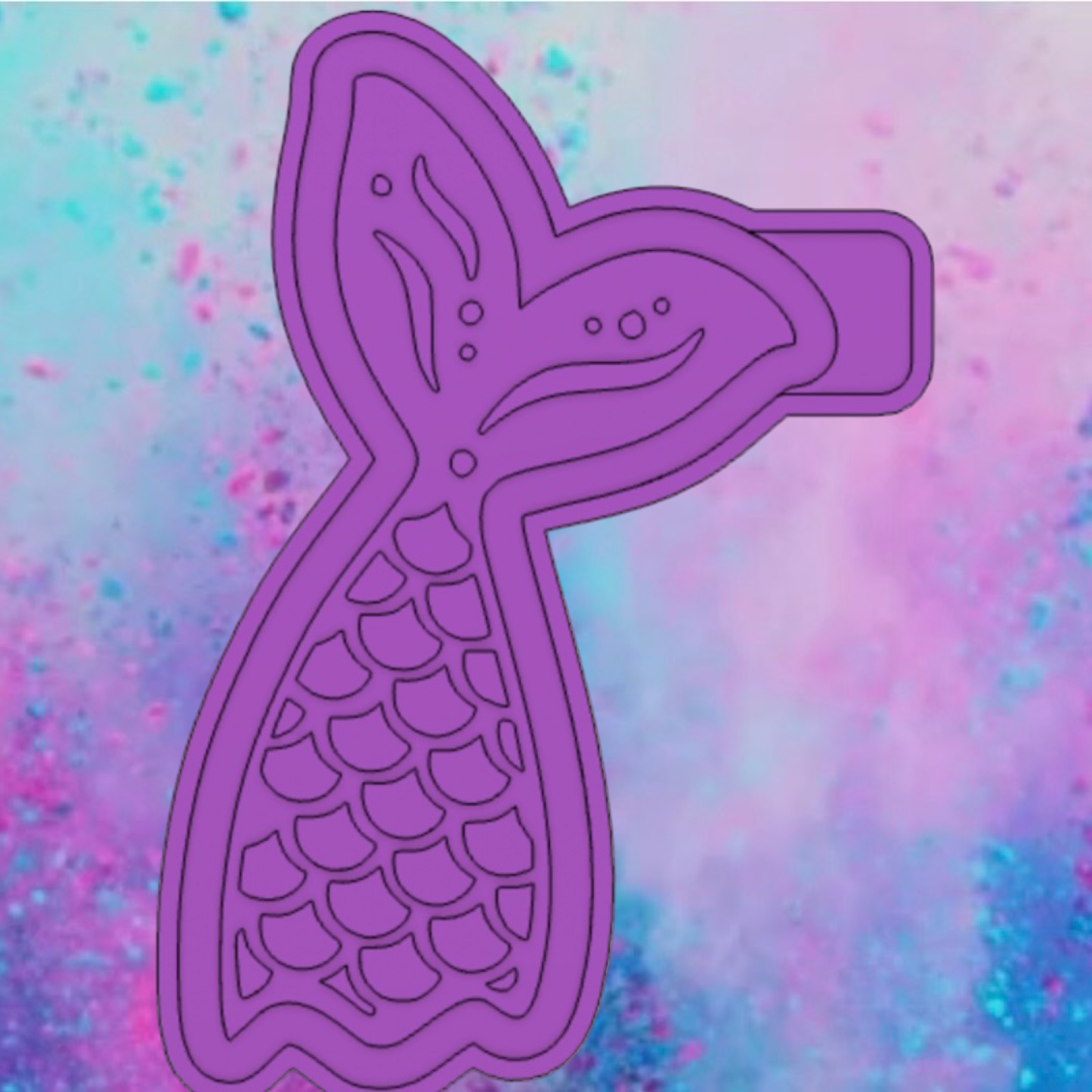 Mermaid tail car freshie mold.