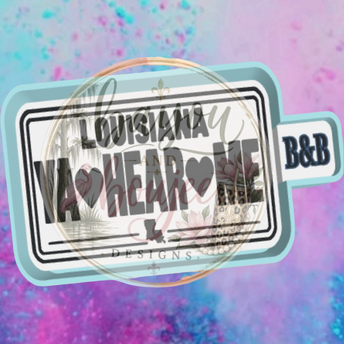 Louisiana Ya hear me car freshie mold.