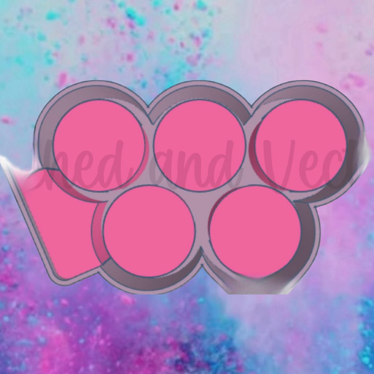 Round cardstock charm car freshie molds.