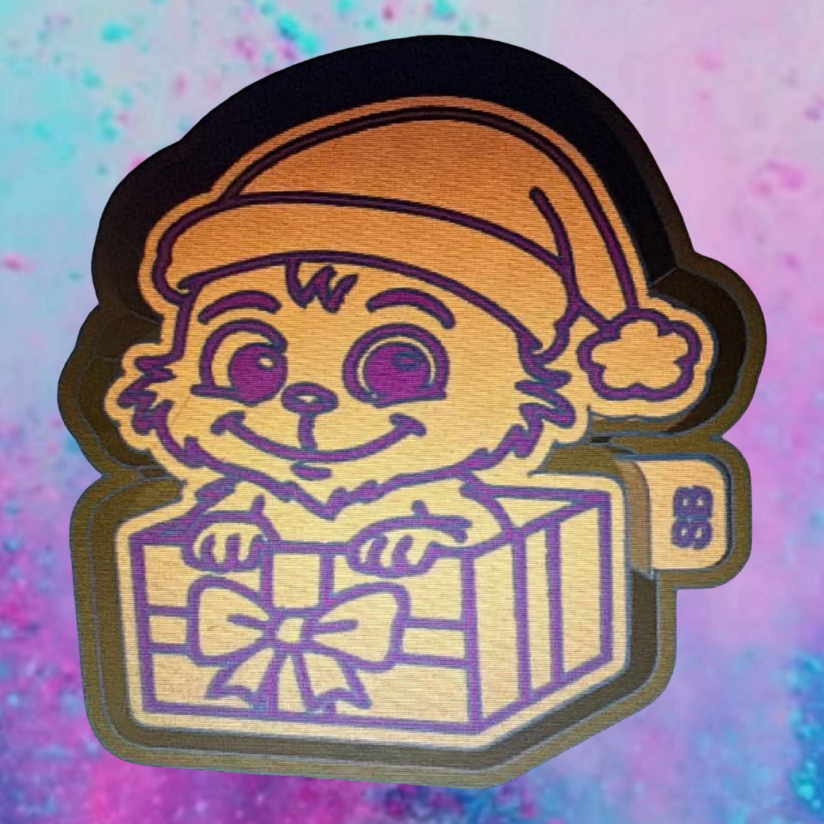 Baby Grinch present car freshie mold.