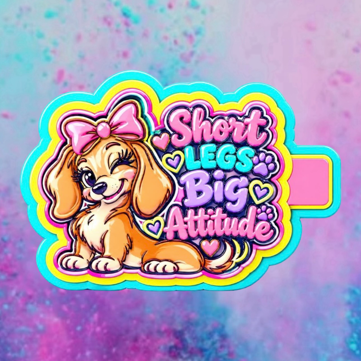Short legs big attitude car freshie mold.