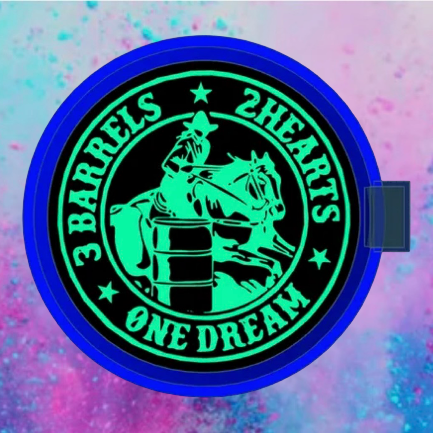 3 barrels 2 hearts one dream car freshie mold