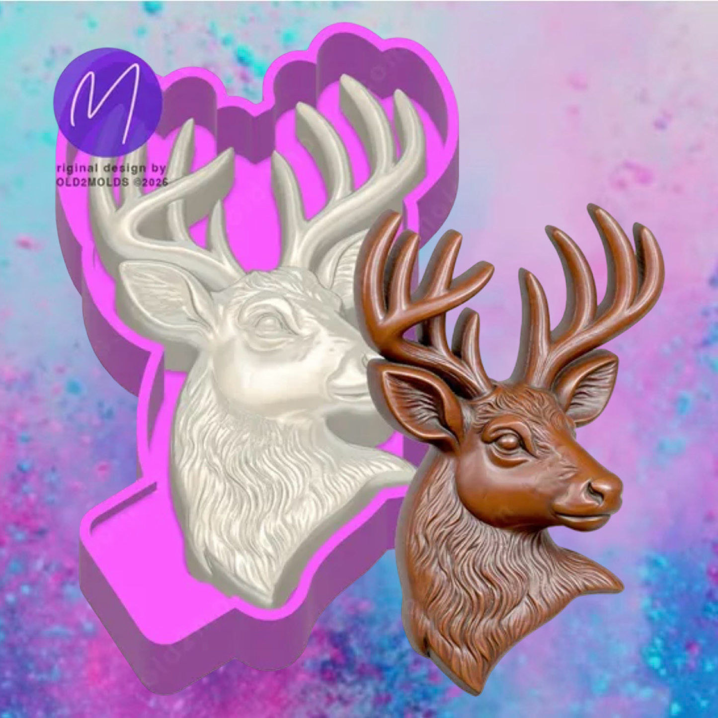 3D buck car freshie mold