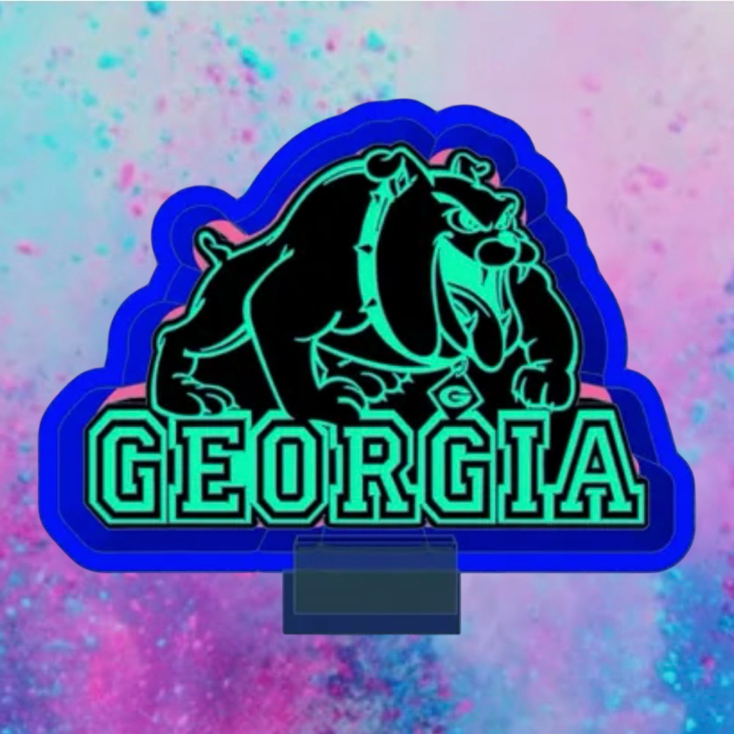 Georgia bulldog car freshie mold