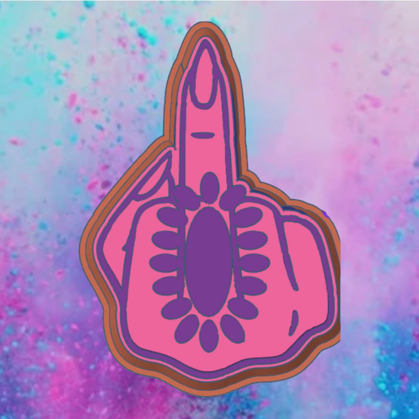 F you ring finger freshie mold