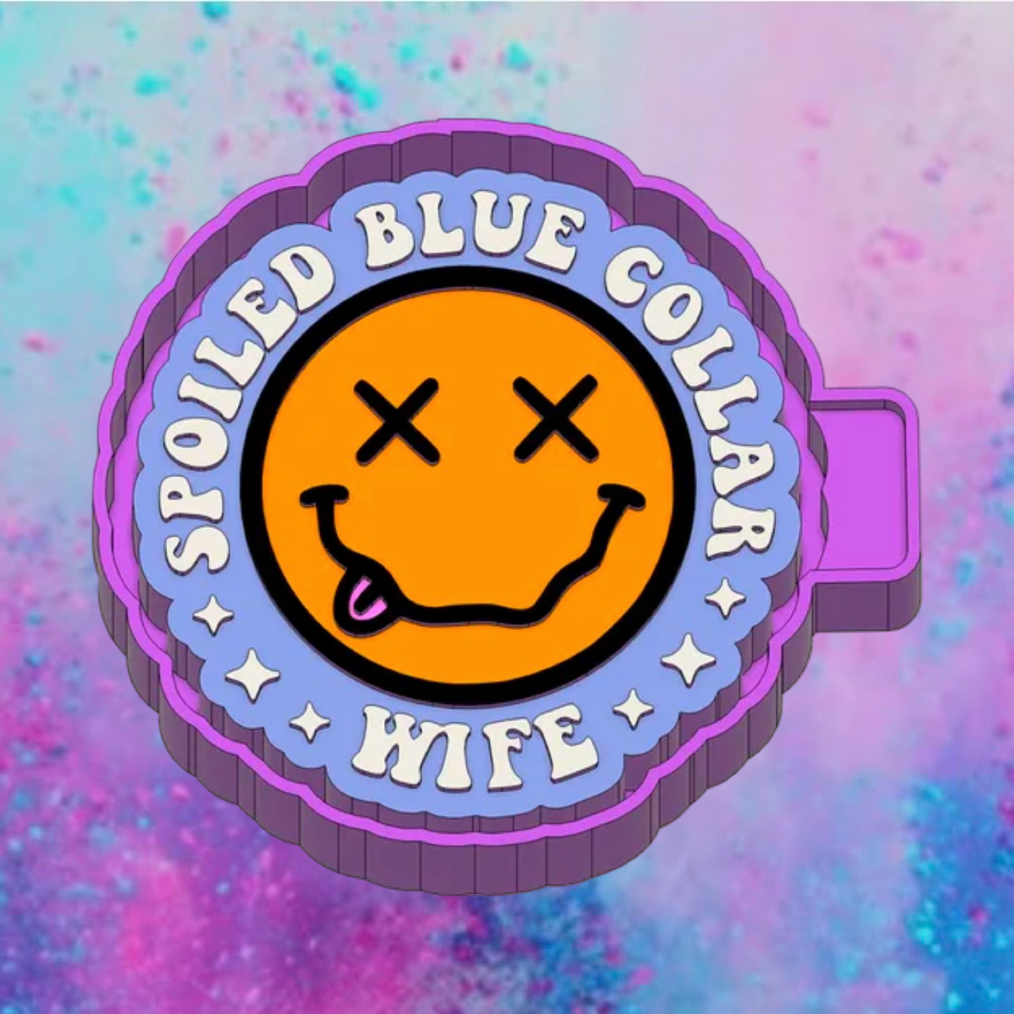 Blue collar Wife freshie mold