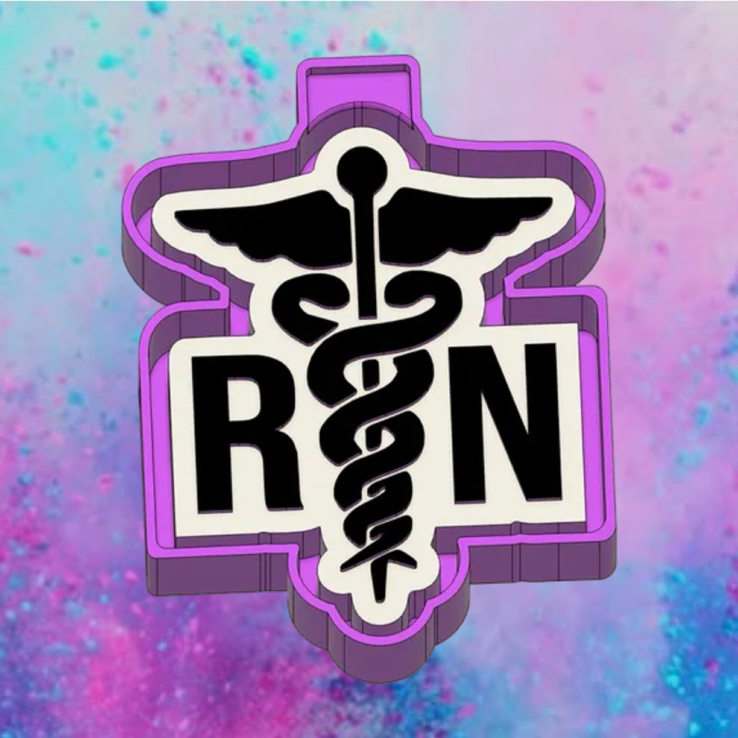 Nurse RN symbol freshie mold