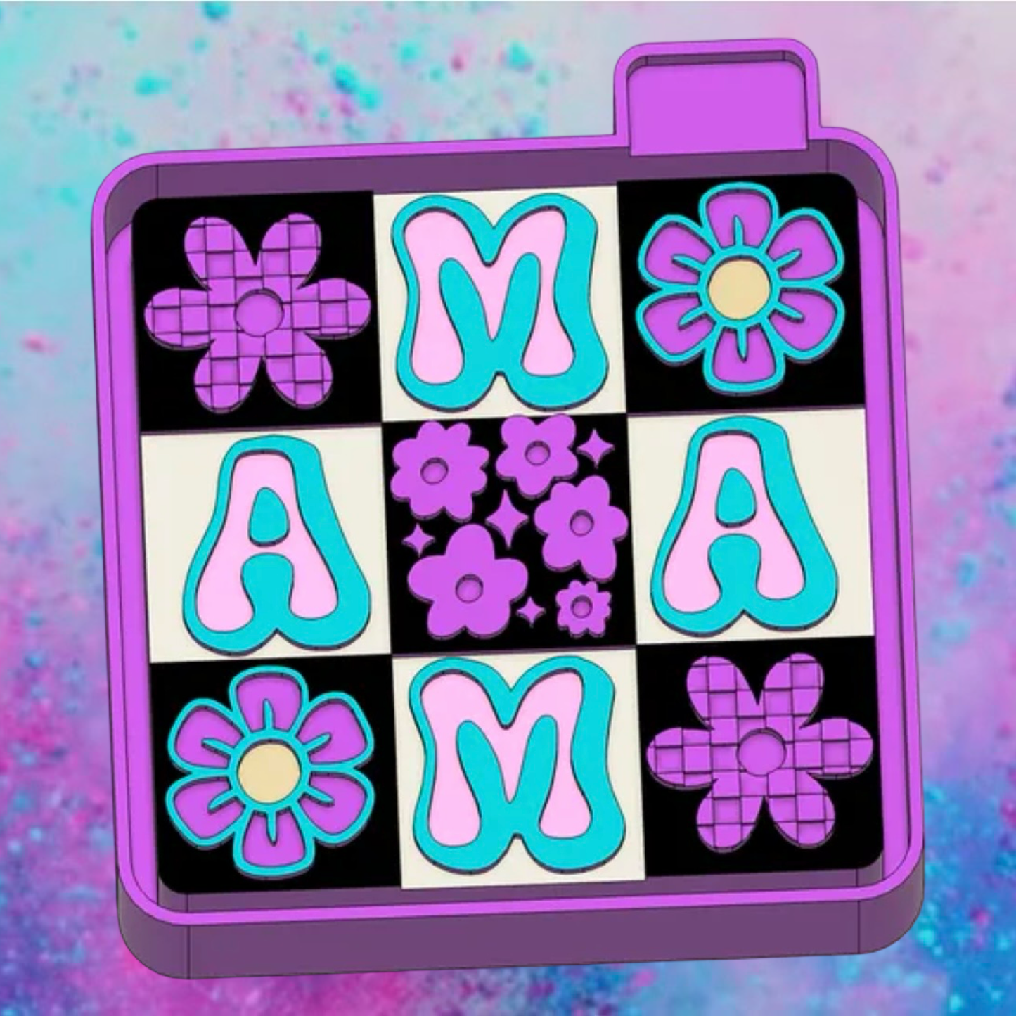 Floral Mama squares freshie mold