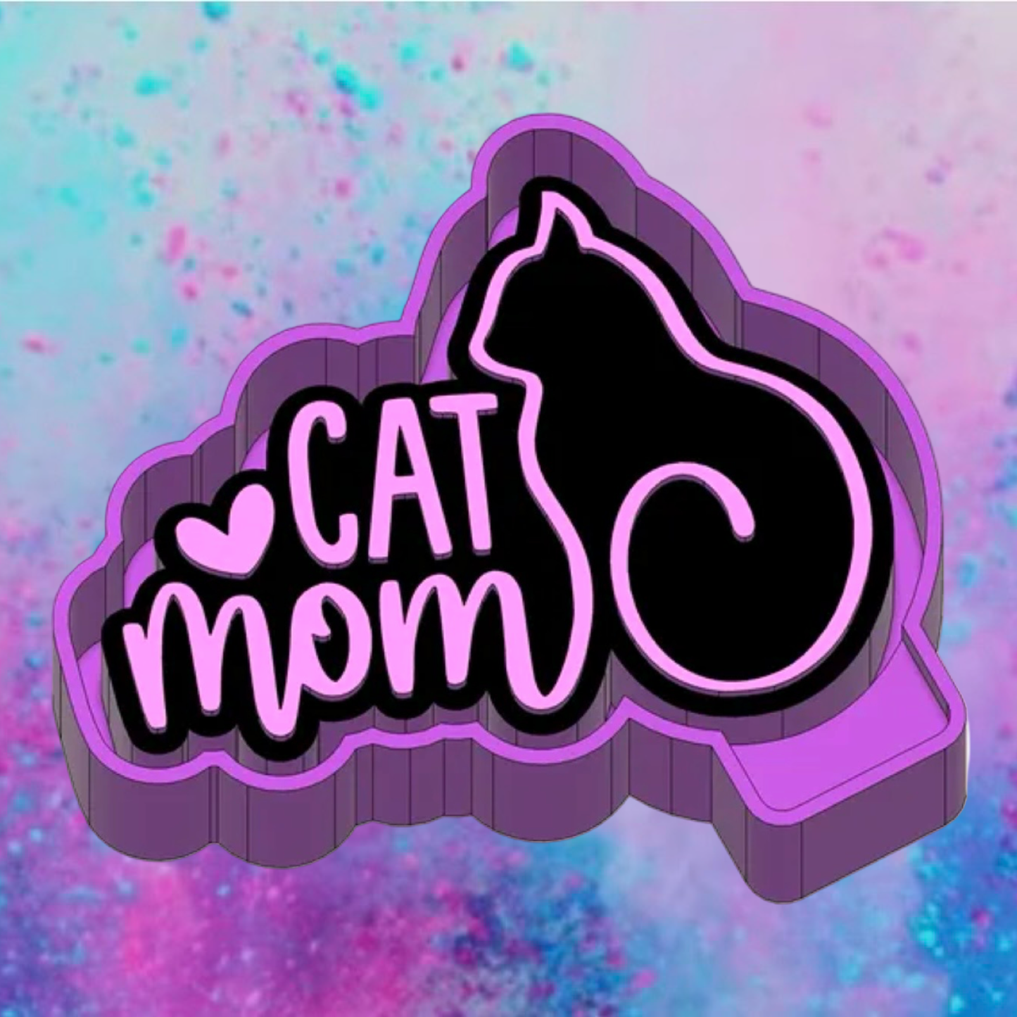 CAT mom freshie mold