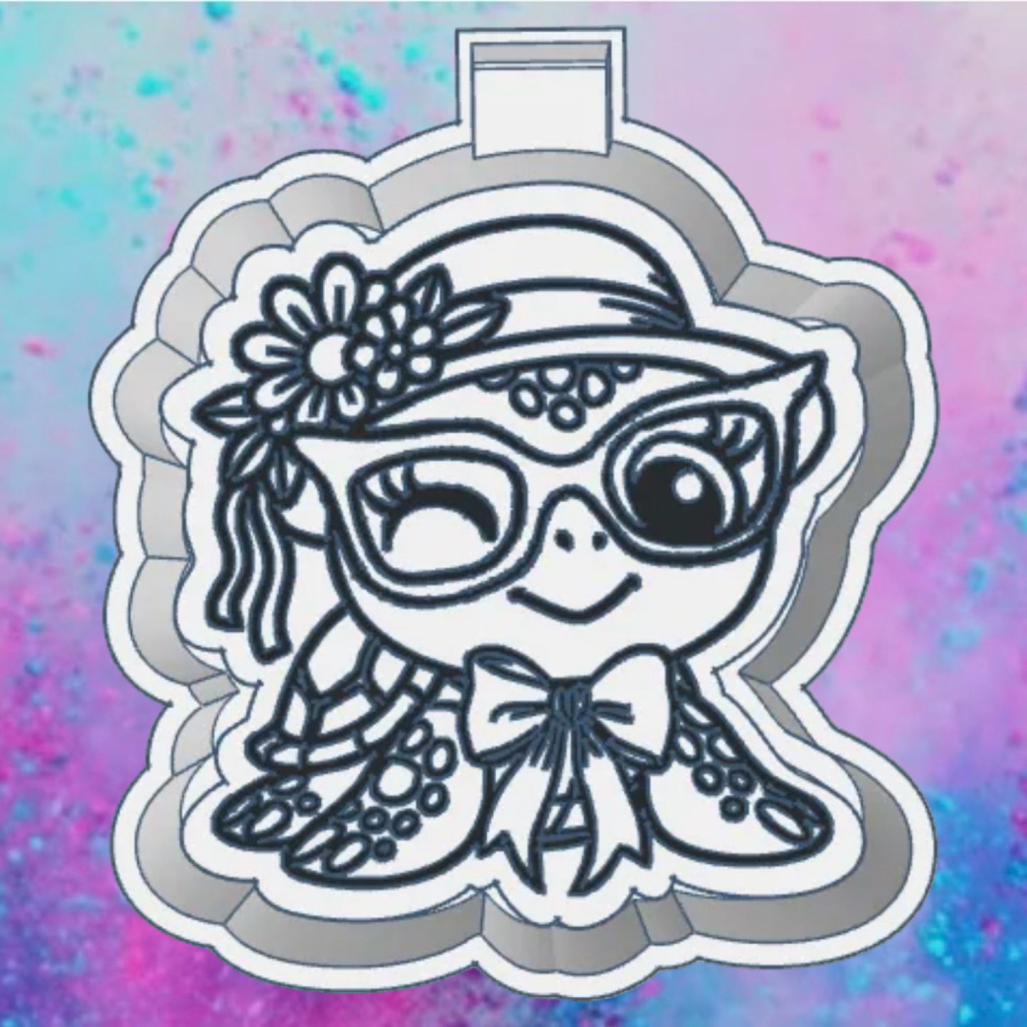 Summer turtle freshie mold