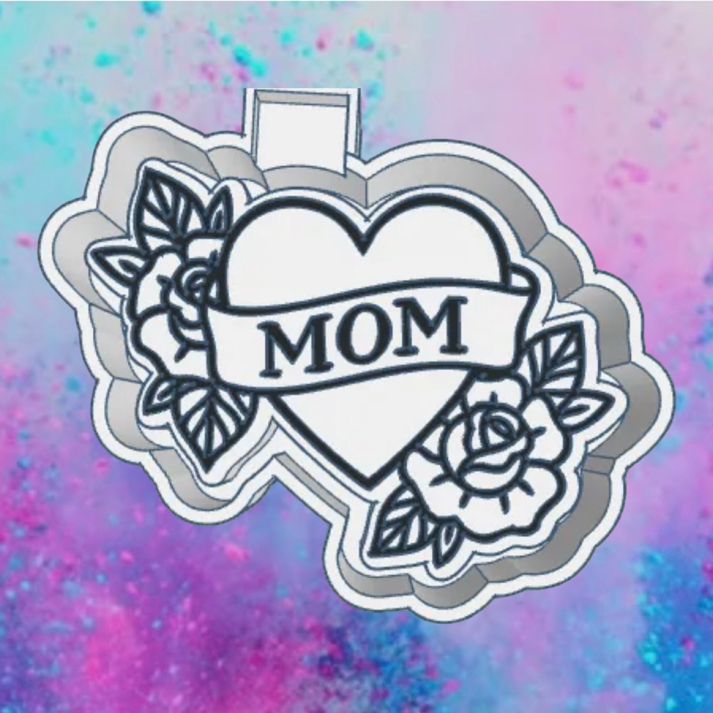 Mom tattoo heart Freshie molds