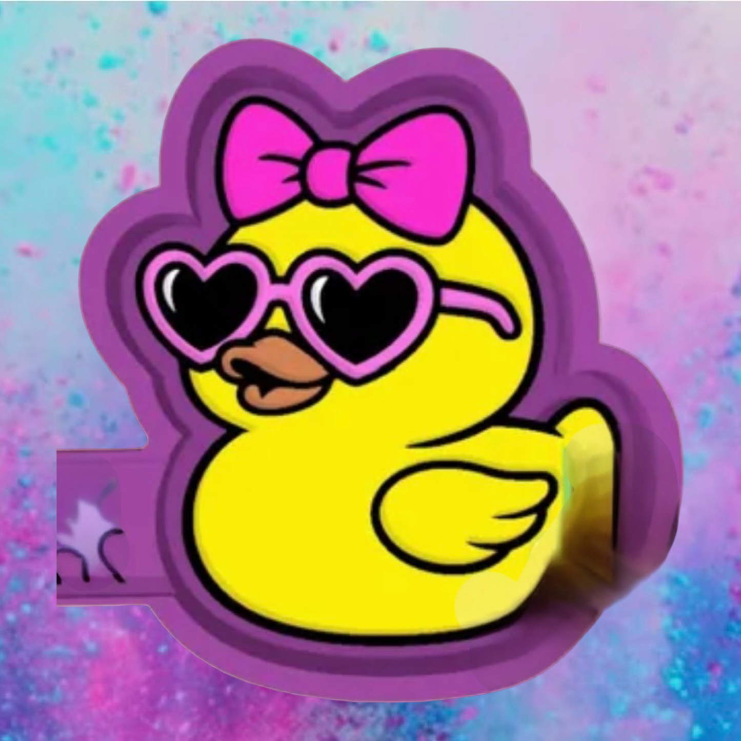 Heart glasses bow duck freshie