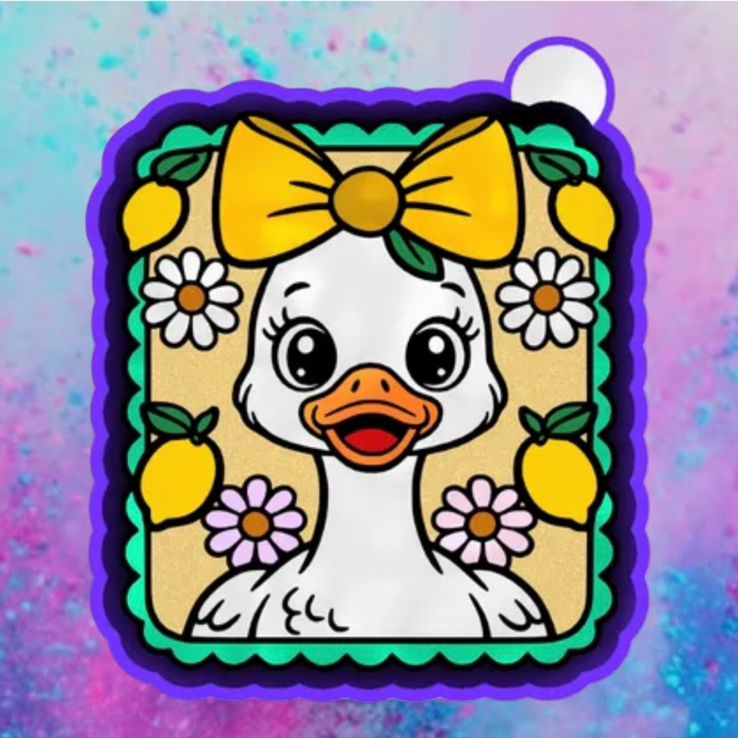 Cute lemon goose freshie mold