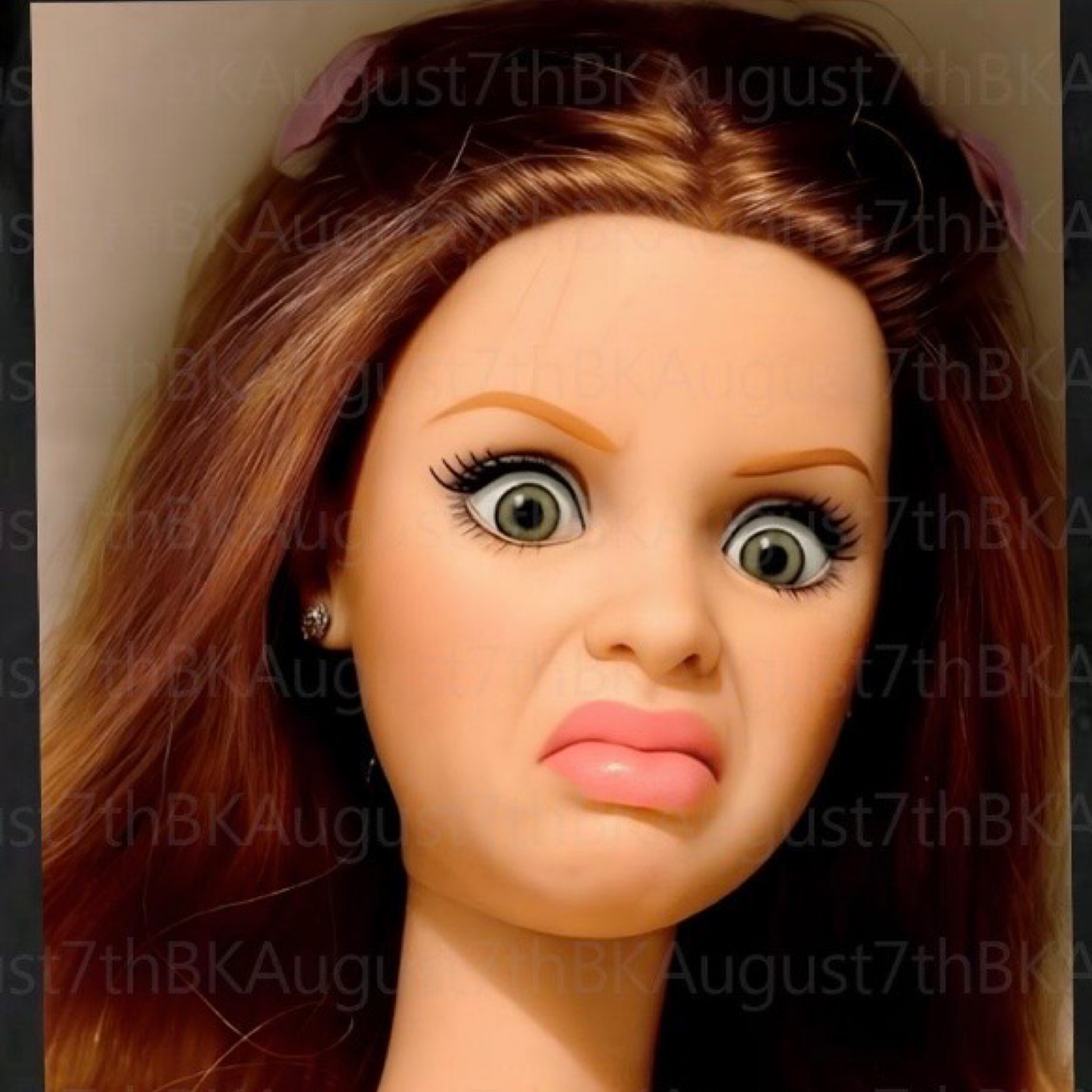 11 Dolly face round cardstock