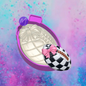 3D checkered football car freshie mold