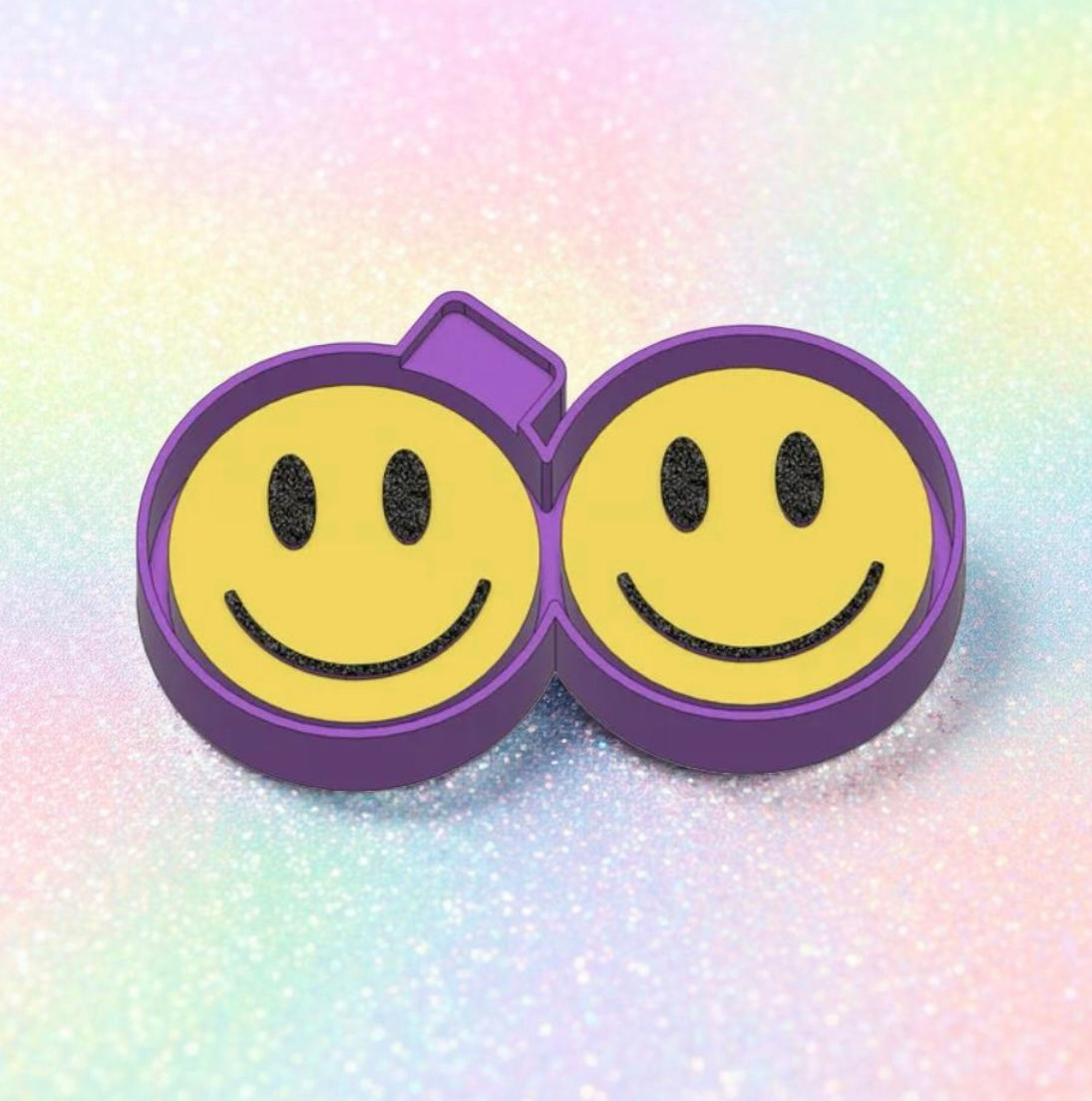 Smiley face freshie clip vent mold.