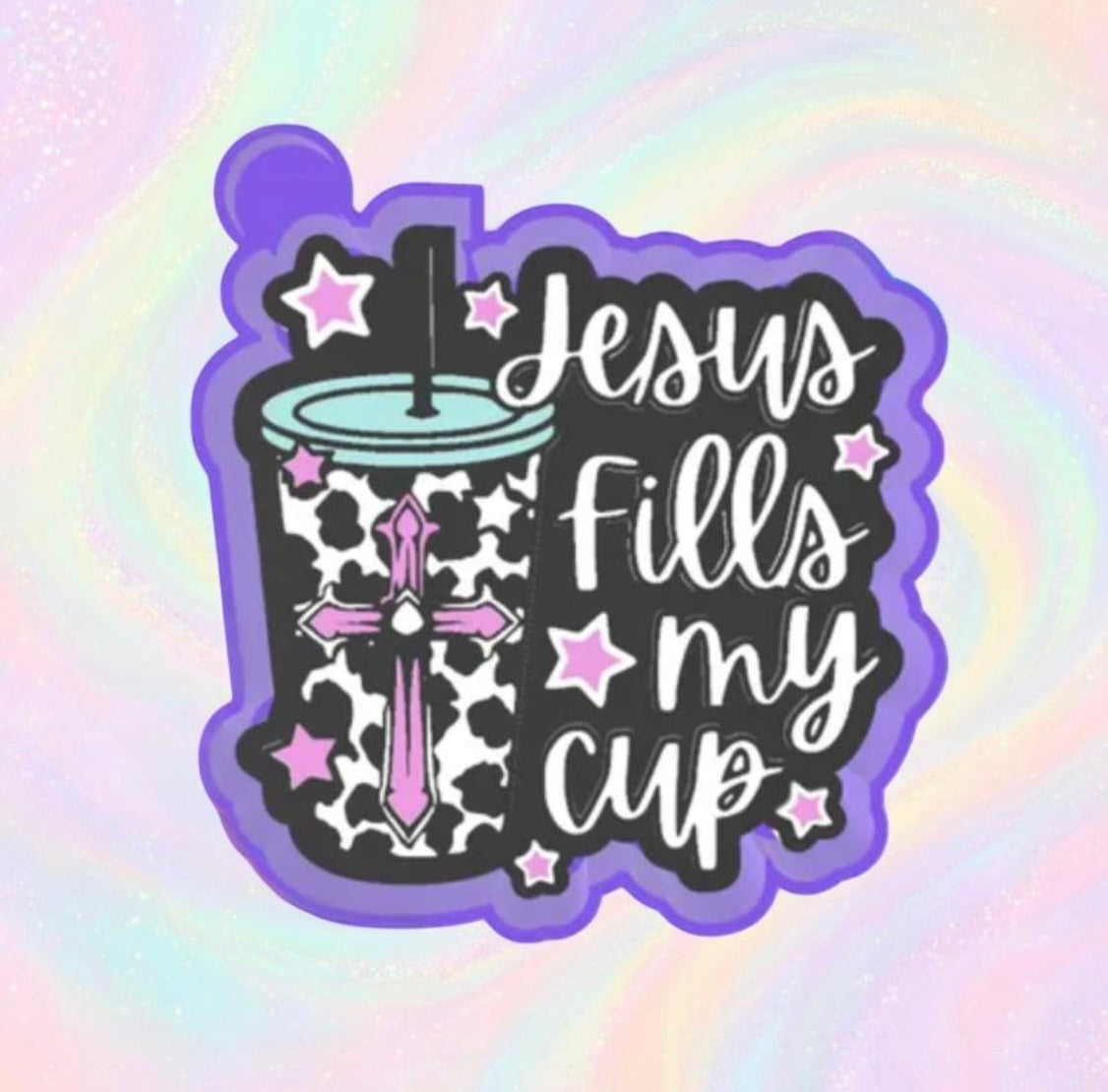 Jesus Fills my cup cup car freshie mold.