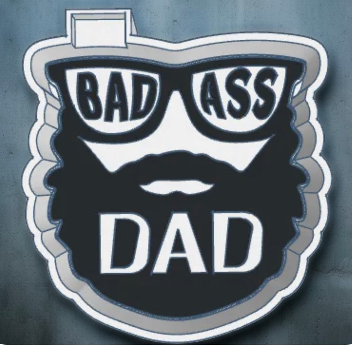 Bad Ass Dad car freshie mold.