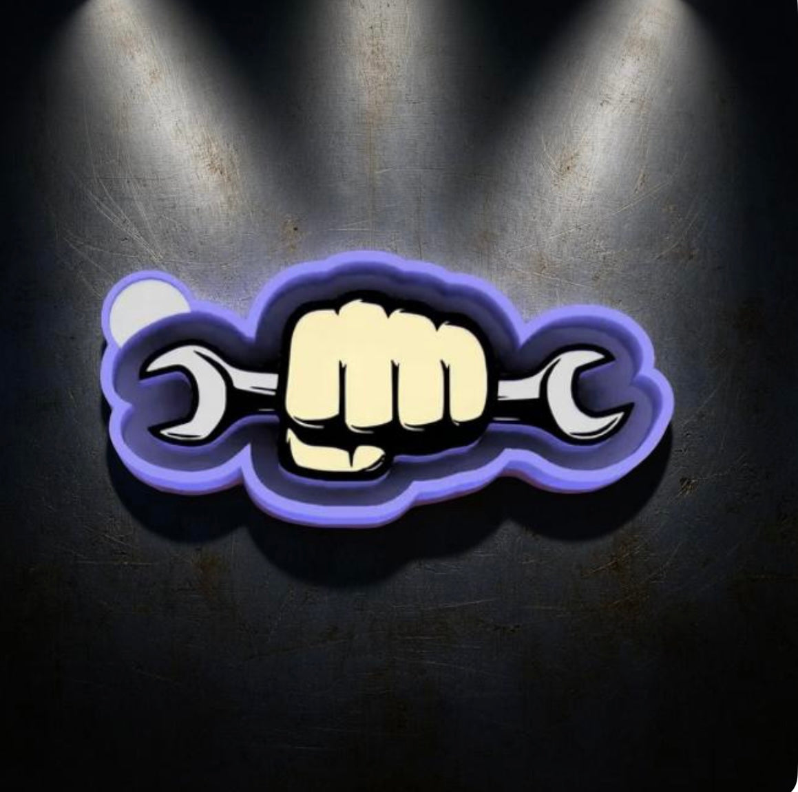 Dad fixer grip car freshie mold.