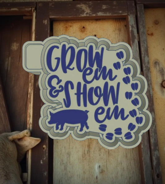Pig Grow Eim and Show Eim car freshie mold.