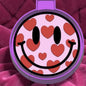 Smiley face with hearts car freshie mold.