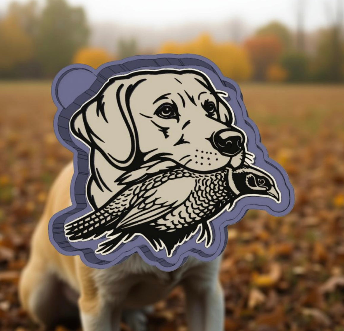 Hunting dog car freshie mold.