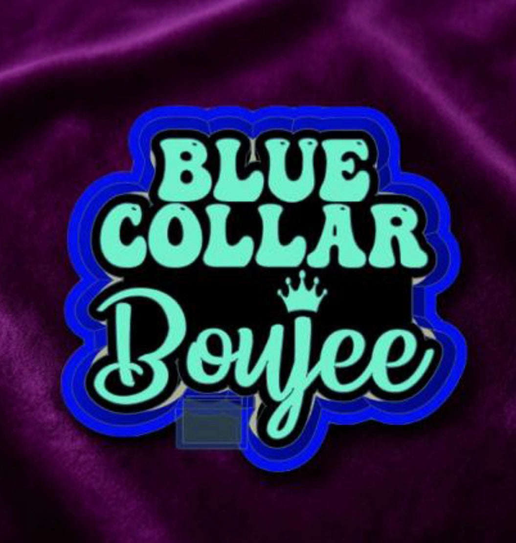 Blue Collar Boujee car freshie mold