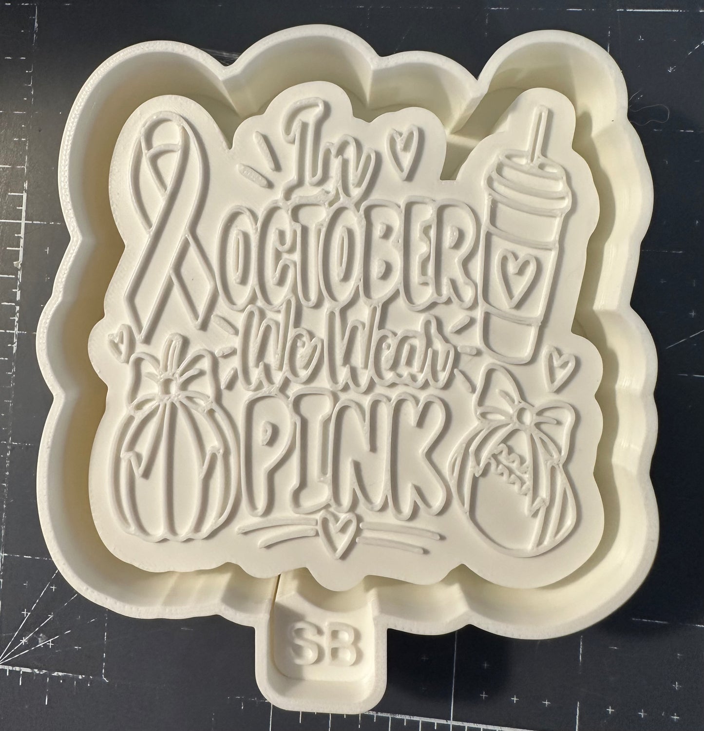 In October we wear pink freshie mold
