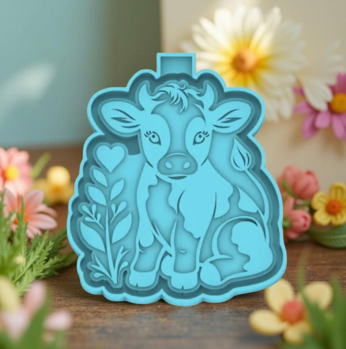 Baby calf car freshie mold.