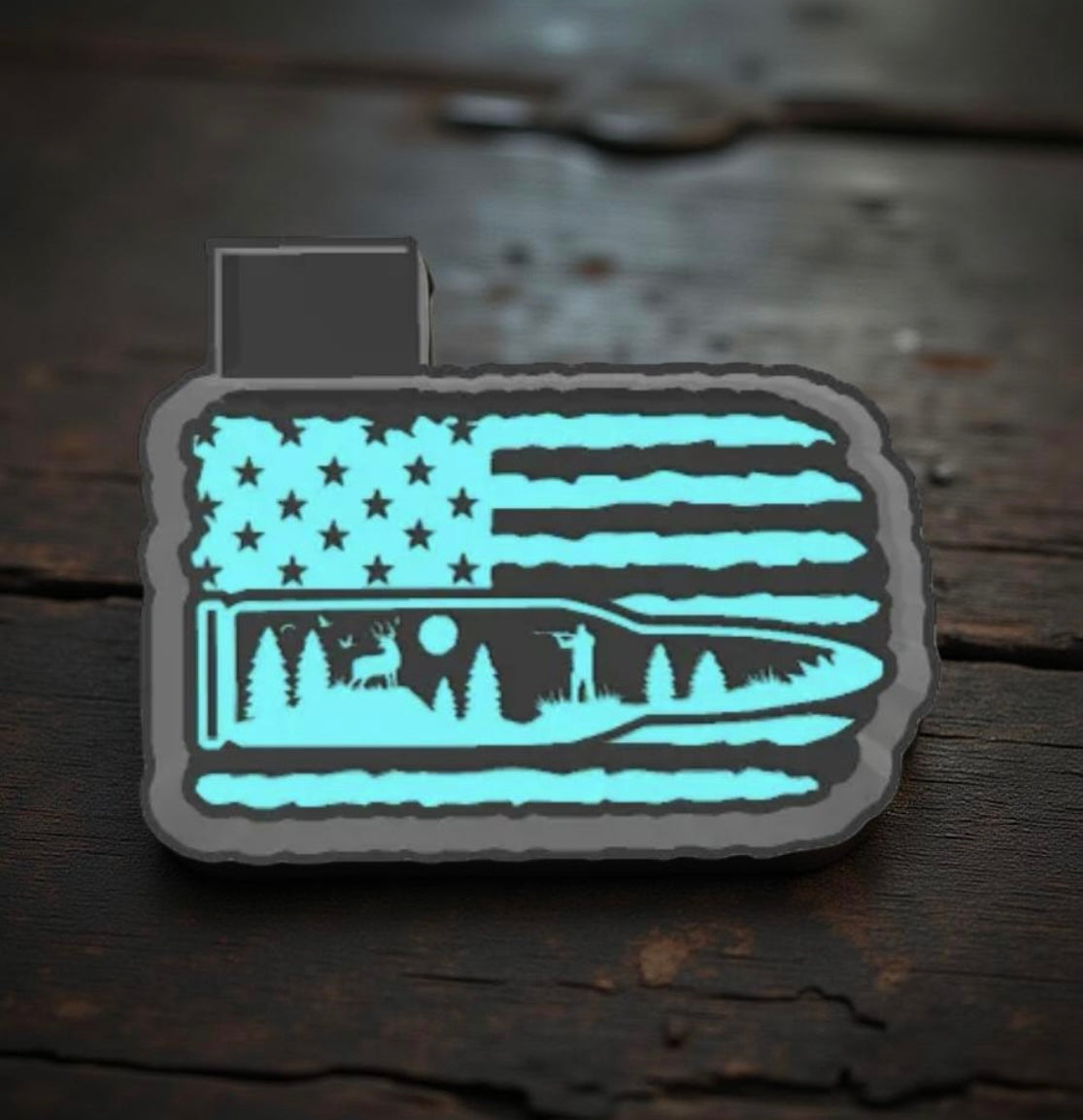 Hunting flag car freshie mold.