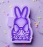 Rabbit with bow 3D freshie mold.