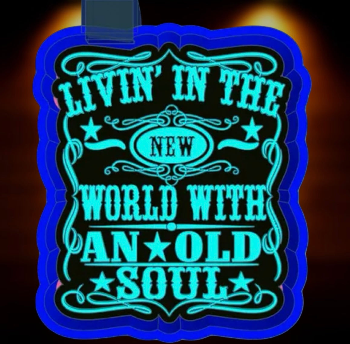 Living in the new world car freshie mold.