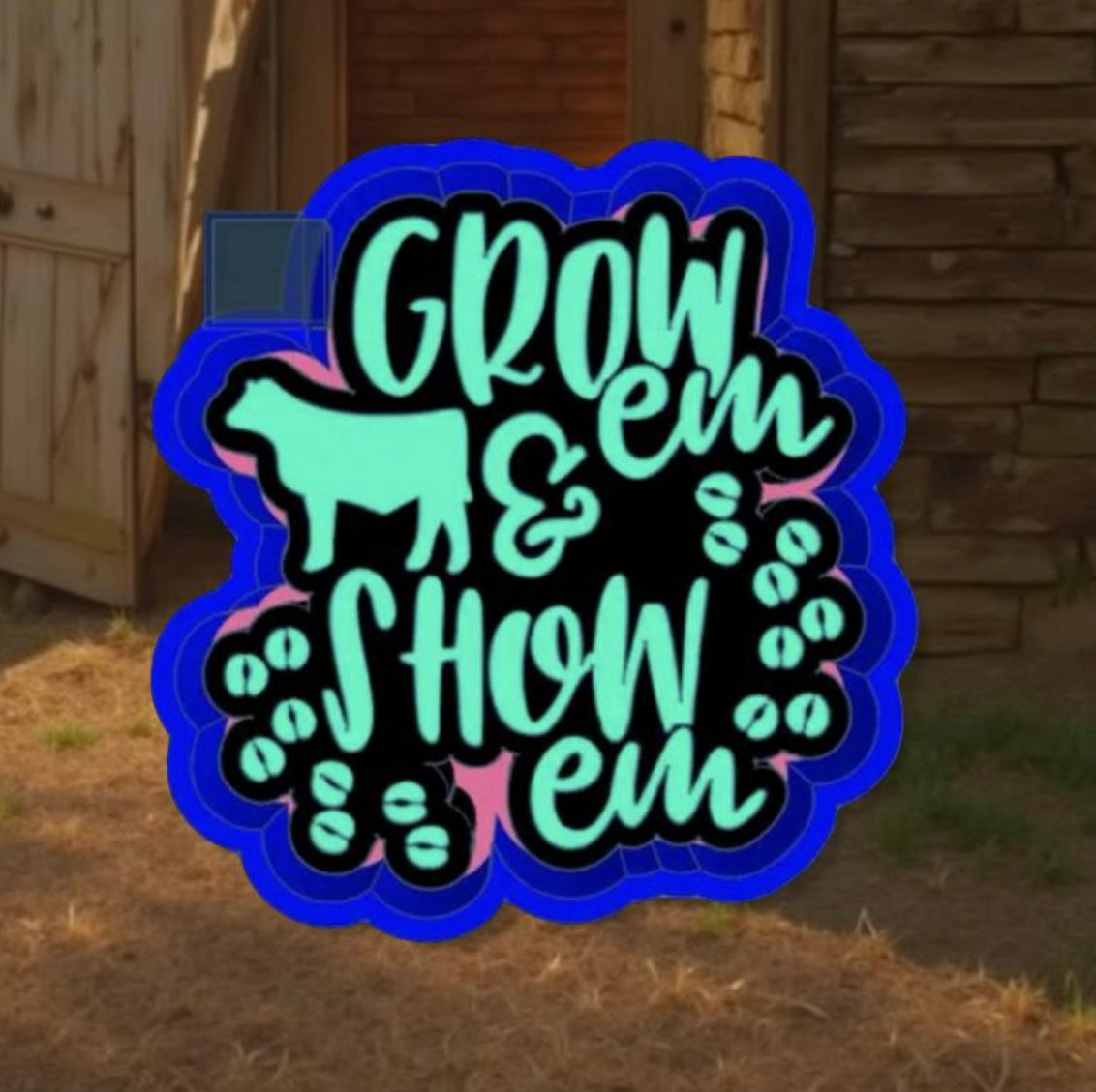 Cow grow Eim and Show Eim car freshie mold.