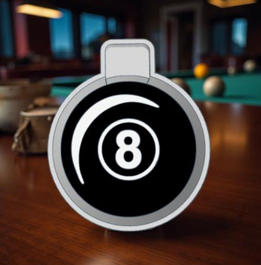 8 ball car freshie mold