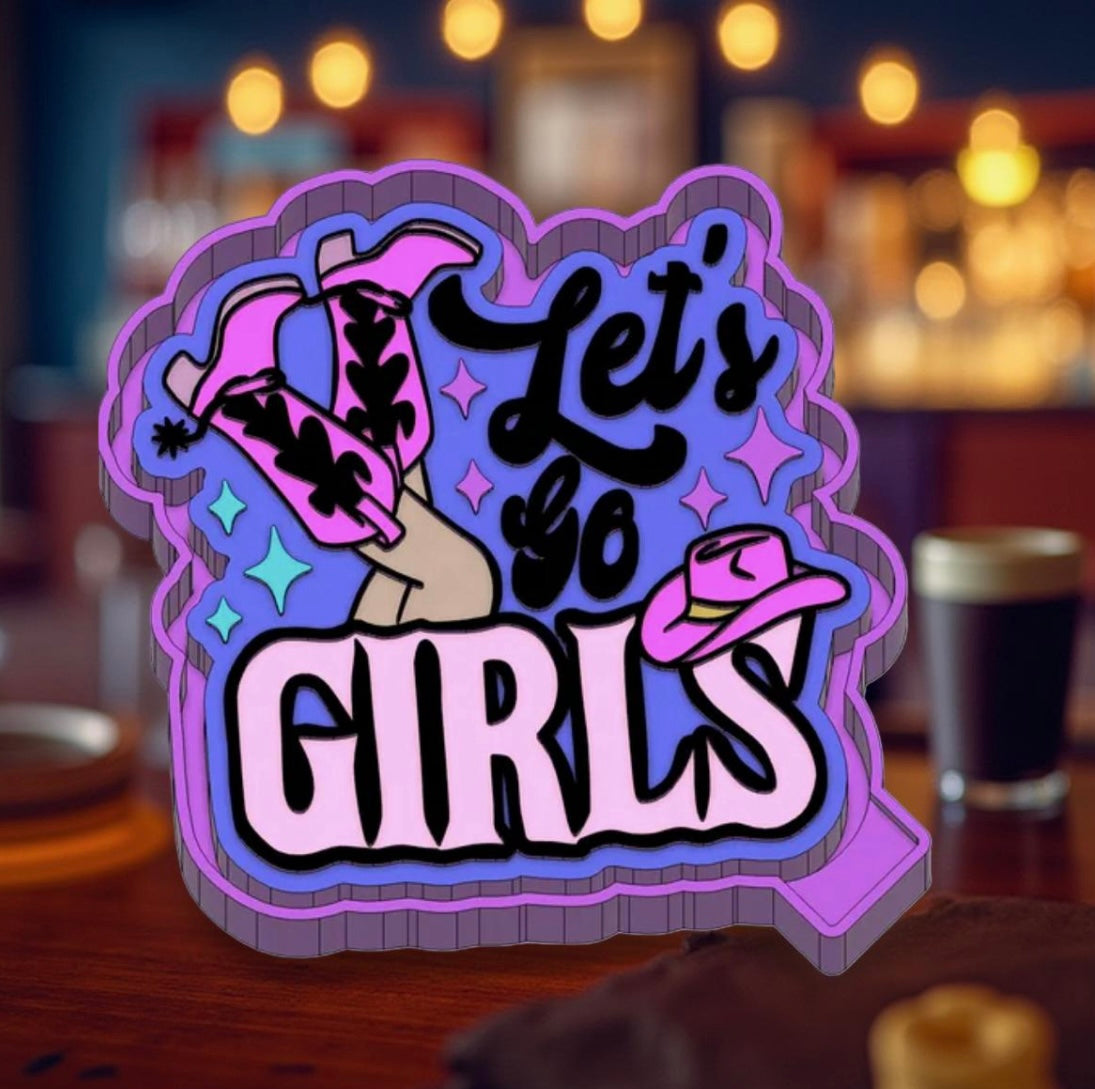 Let’s go Girls car freshie molds.