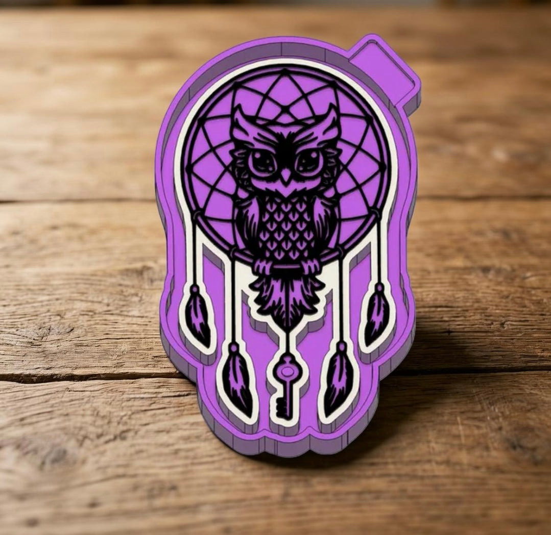 Owl dream catcher car freshie mold.