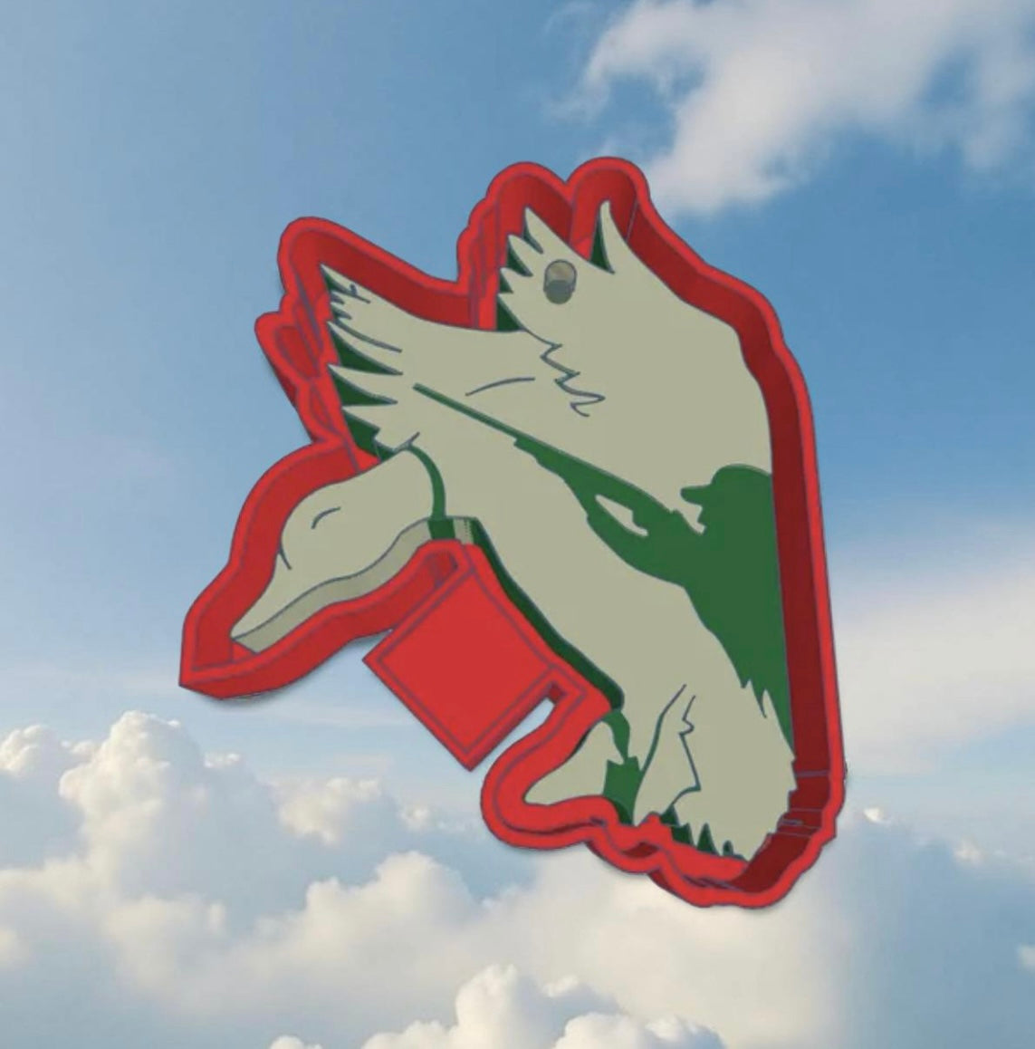 Duck hunter car freshie mold.