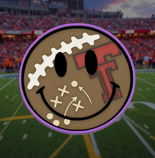 Texas Tech smiley face car freshie mold.